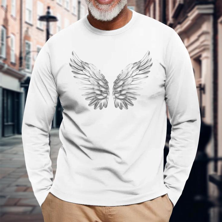 Angel Wings Angel Wings Angel Wings Angelwings Angel Langarmshirts Geschenke für alte Männer