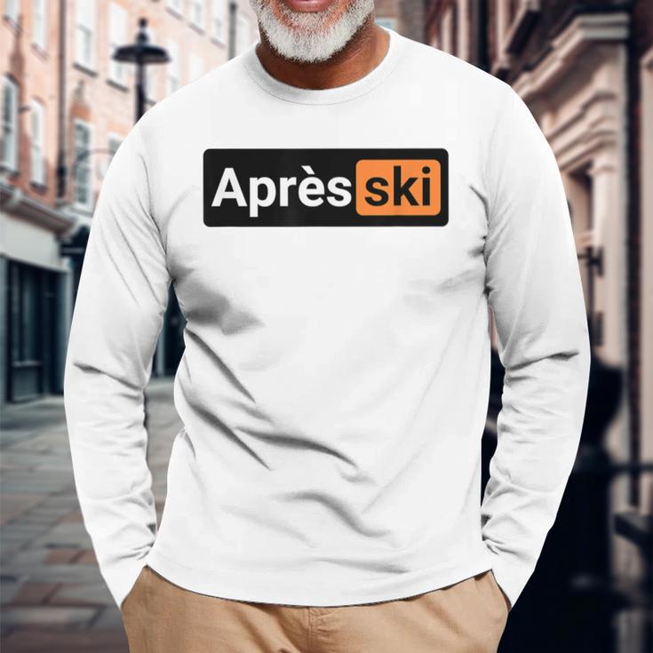 Après Ski Apres Ski-Haserl Ski Holiday Skiing Mountain Outfit Langarmshirts Geschenke für alte Männer