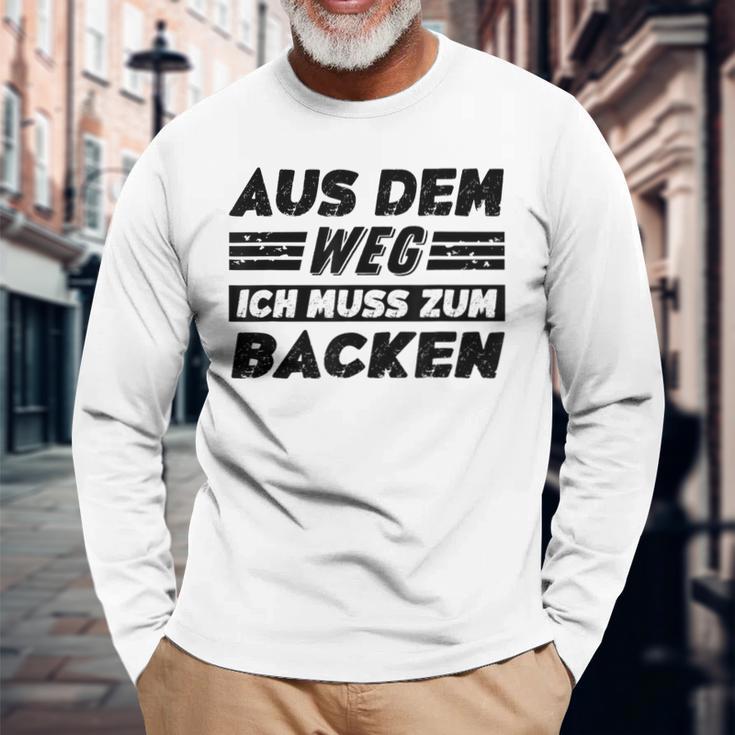 Backen Hobby Lustiger Backen Spruch Langarmshirts Geschenke für alte Männer