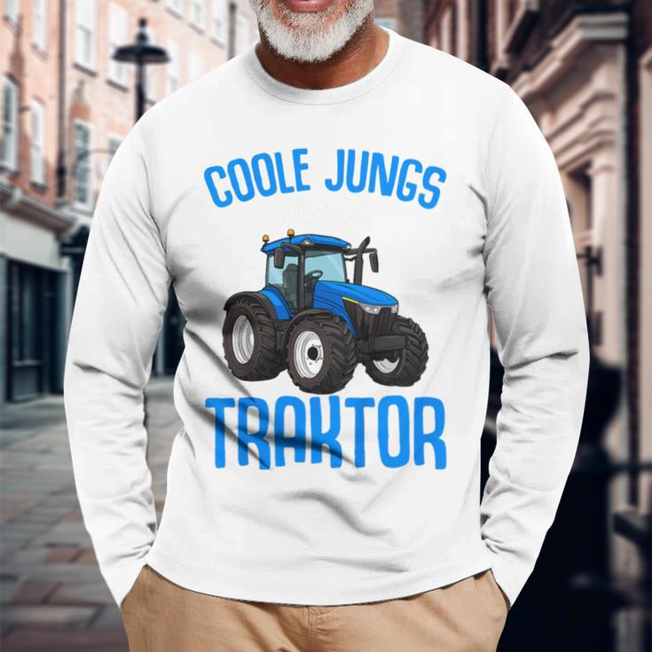 Children's Cool Boys Driving Tractor Tractor Boy Langarmshirts Geschenke für alte Männer