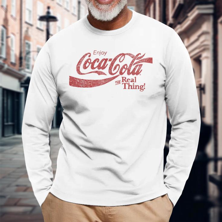 Coca Cola The True Blue Langarmshirts Geschenke für alte Männer