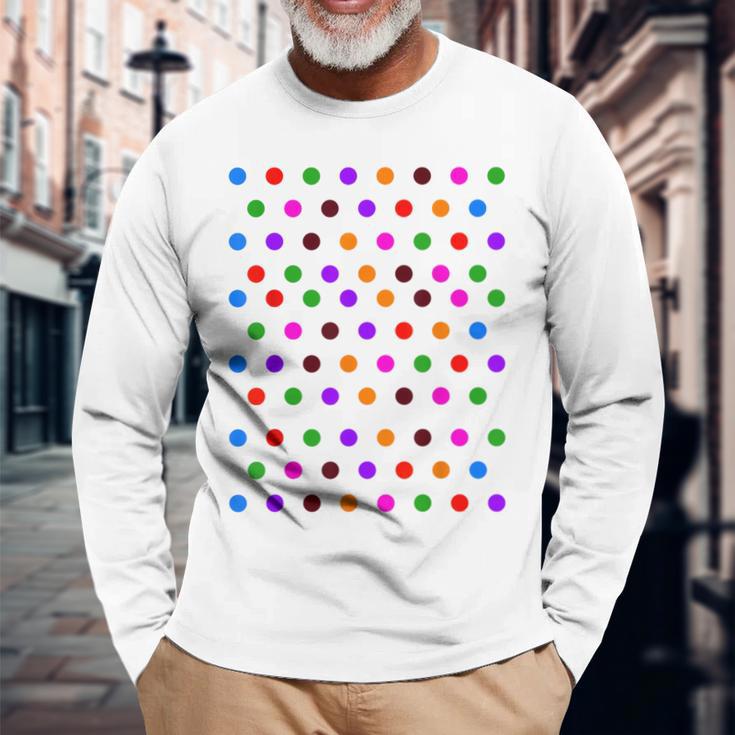 Colourful With Polka Dots S Langarmshirts Geschenke für alte Männer