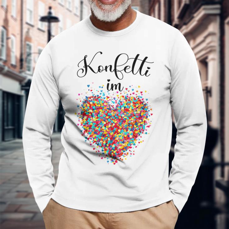 Confetti In The Heart Carnival Blue Langarmshirts Geschenke für alte Männer