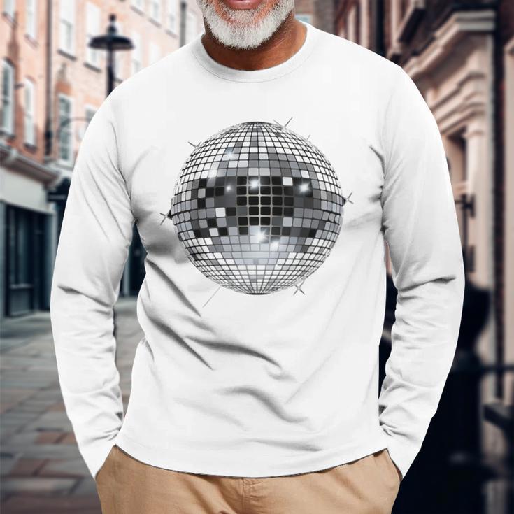 Discoballintage Retro House Disco Ball Cool Party Langarmshirts Geschenke für alte Männer