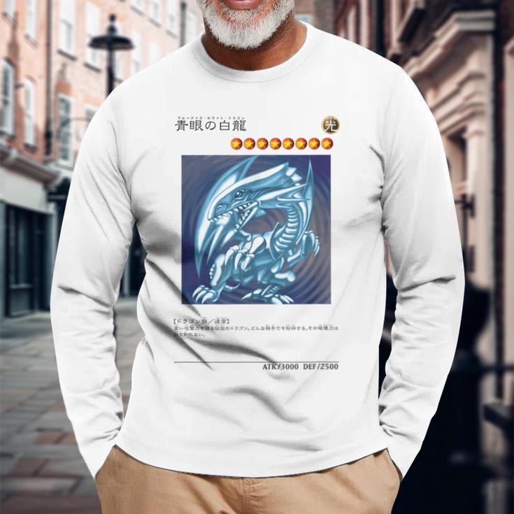 Dragon Logo Papl1444 Blue Langarmshirts Geschenke für alte Männer