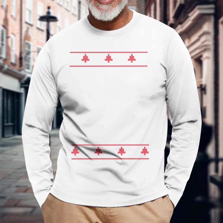 Dreaming Red Christmas Karl Marx Ugly Xmas Sweater Meme Langarmshirts Geschenke für alte Männer