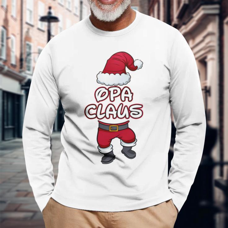 Grandpa Claus Christmas Family Partner Look Santa Claus Long-Sleeved Langarmshirts Geschenke für alte Männer