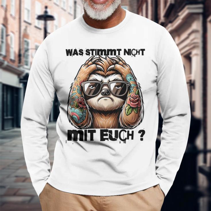 Ich Hasse Menschen Was Stimmt Denn Mit Dir Nicht Langarmshirts Geschenke für alte Männer