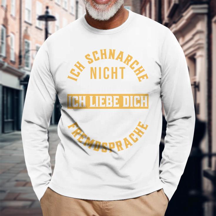 Ich Schnarche Nicht Schnarcher Lustiger Spruch Schnarchen Langarmshirts Geschenke für alte Männer