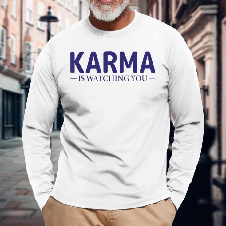 Karma Nur Gutes Karma Langarmshirts Geschenke für alte Männer