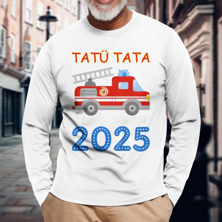 Kinder Feuerwehr Kindergarten 2025 Ich Komme Tatü Tata Kiga Kita Langarmshirts Geschenke für alte Männer