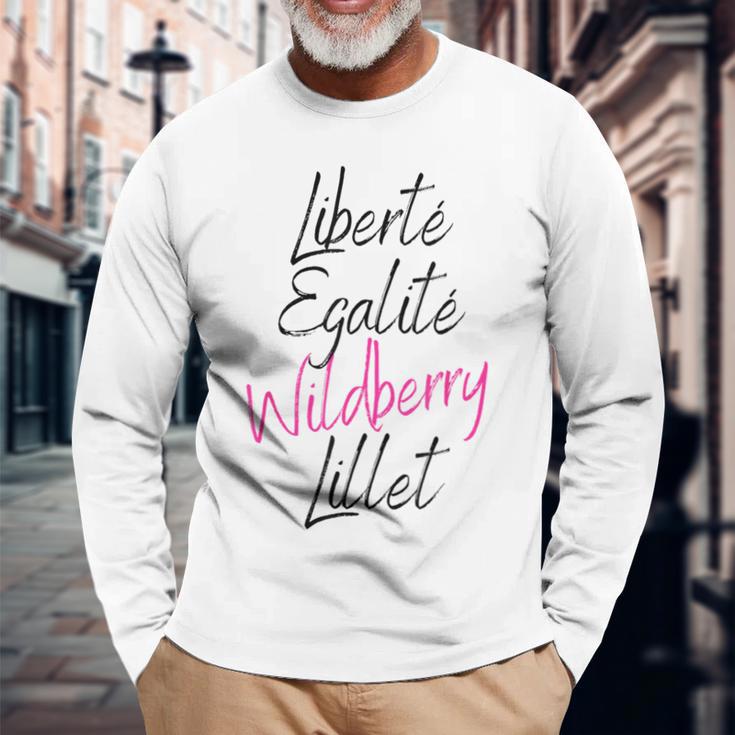 Liberte Egalite Wildberry Lillet Wein Sommer Cocktail Malle Langarmshirts Geschenke für alte Männer