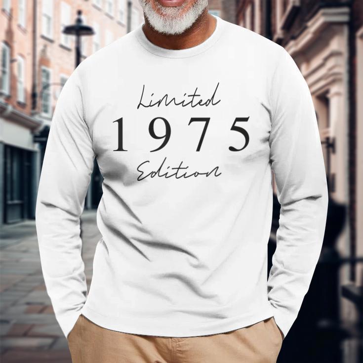 Limited Edition 1975 Birthday 1975 Born 1975Intage Blue Langarmshirts Geschenke für alte Männer