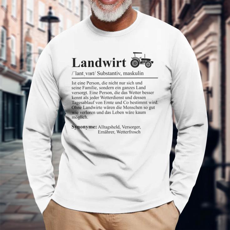 Lustiger Bauer Spruch Traktor Landwirt Lustig Langarmshirts Geschenke für alte Männer