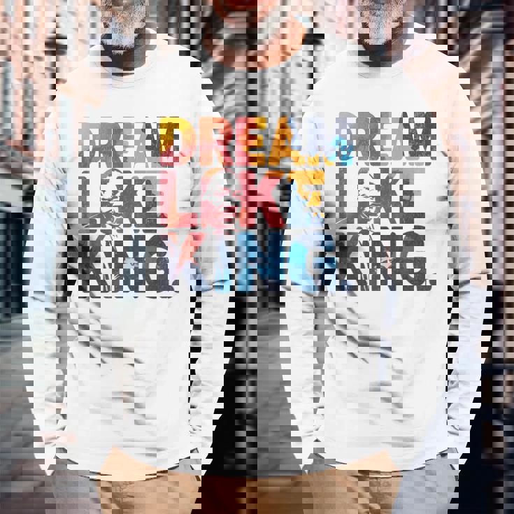 Martin Luther King Jr Black History Month Mlk I Have A Dream Long Sleeve T-Shirt Gifts for Old Men