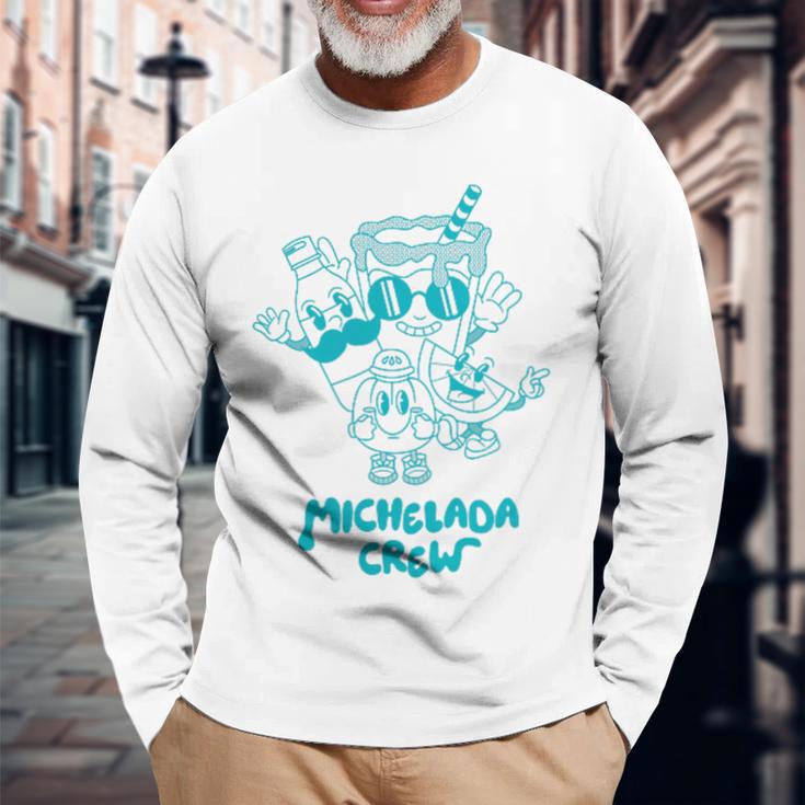 Michelada Crew Gray Langarmshirts Geschenke für alte Männer