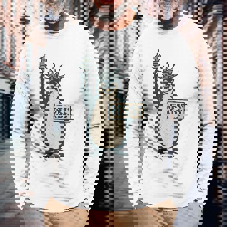 Resist Penguin Resist Sweatshirt Penguin 86 47 Protest Funny