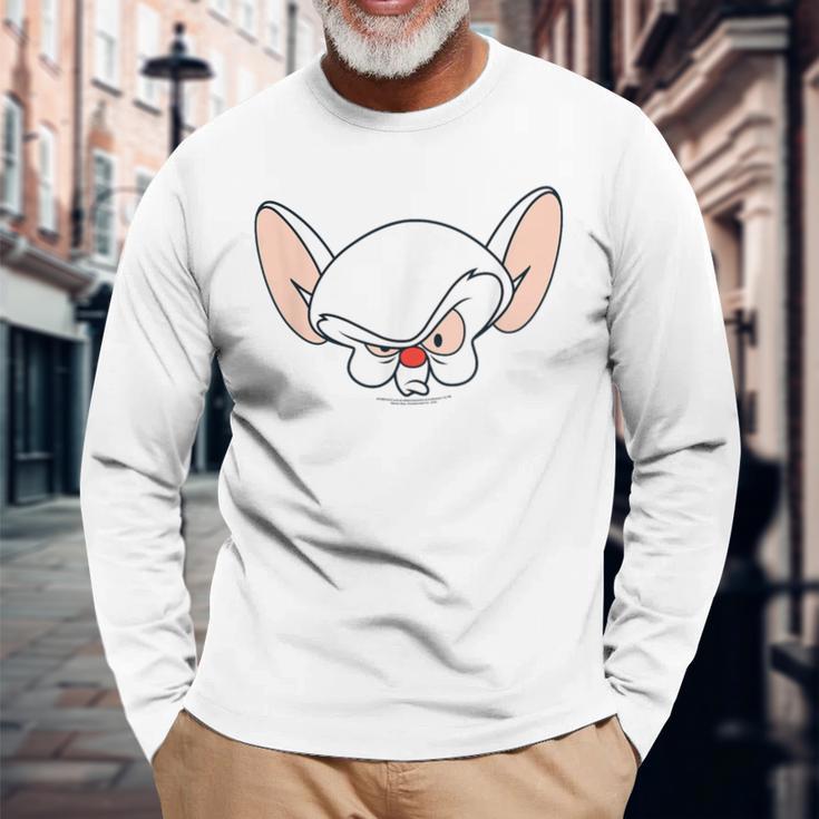 Pinky And The Brain Brain Langarmshirts Geschenke für alte Männer