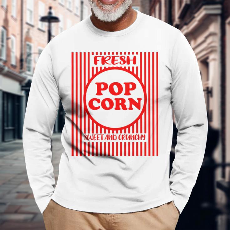 Popcorn Carnival Costume Langarmshirts Geschenke für alte Männer