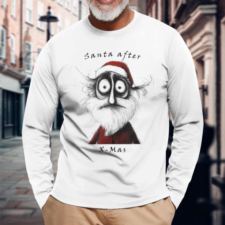 Santa After X-Mas Christmas Santa Fun Langarmshirts Geschenke für alte Männer