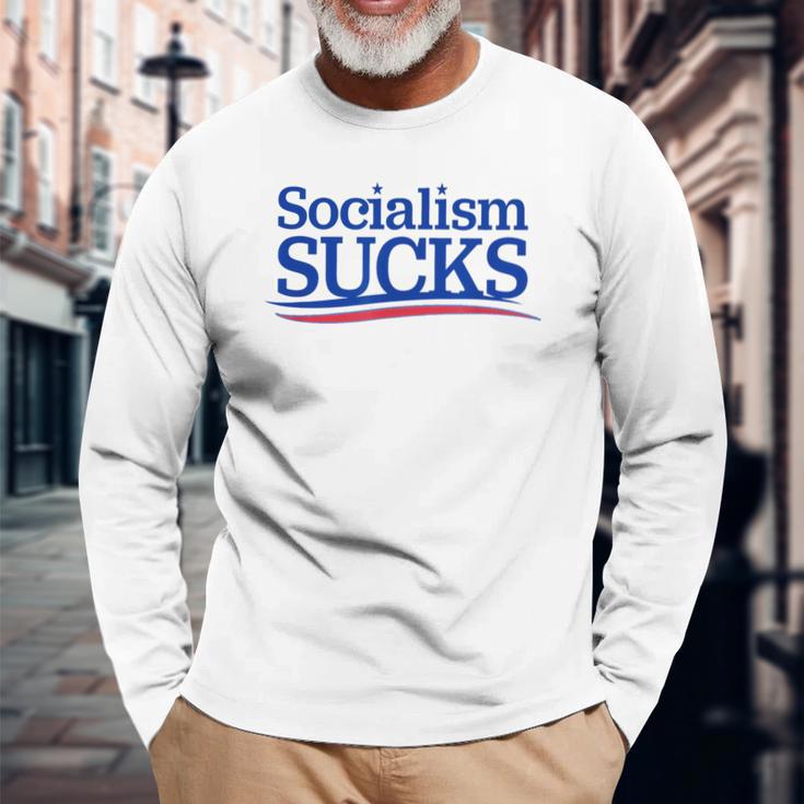 Socialism Sucks S Langarmshirts Geschenke für alte Männer