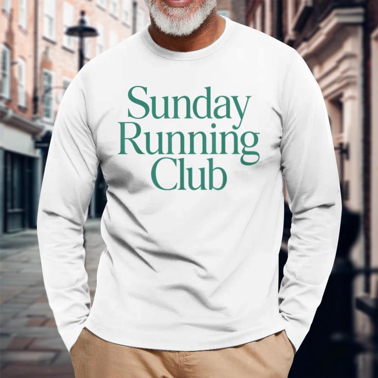 Sunday Running Club X Jogger Jogging Runner Fitness Gym Langarmshirts Geschenke für alte Männer