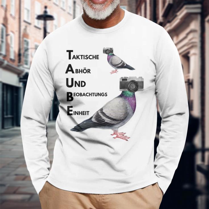 Taube Meme Langarmshirts Geschenke für alte Männer