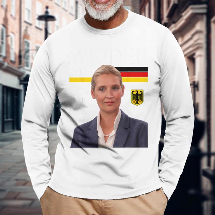 Team Alice For Germany Weidel 2025 Blue Langarmshirts Geschenke für alte Männer