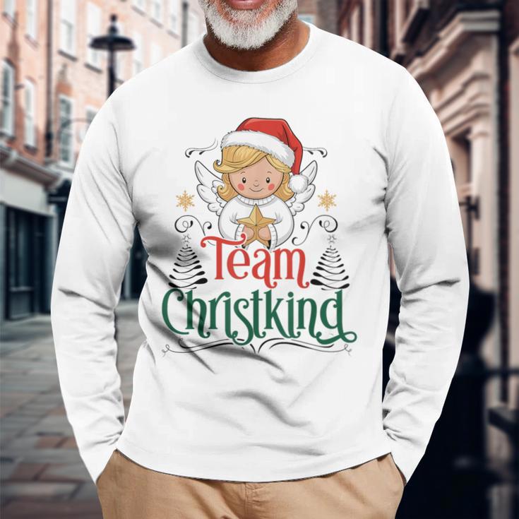 Team Christkind Christmas Eve Family Costume Langarmshirts Geschenke für alte Männer