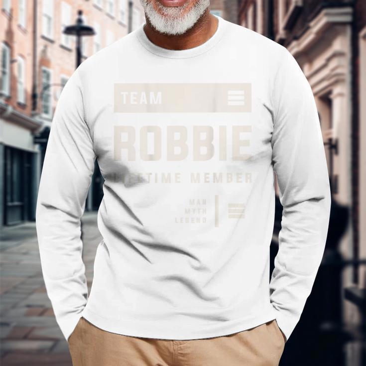 Team Robbie Lifetime Member Name Robbie Langarmshirts Geschenke für alte Männer