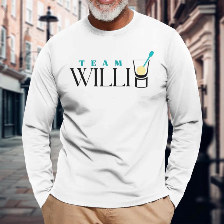 Team Willi Williams Christ Pear Schnapps Shot Apres Ski Langarmshirts Geschenke für alte Männer