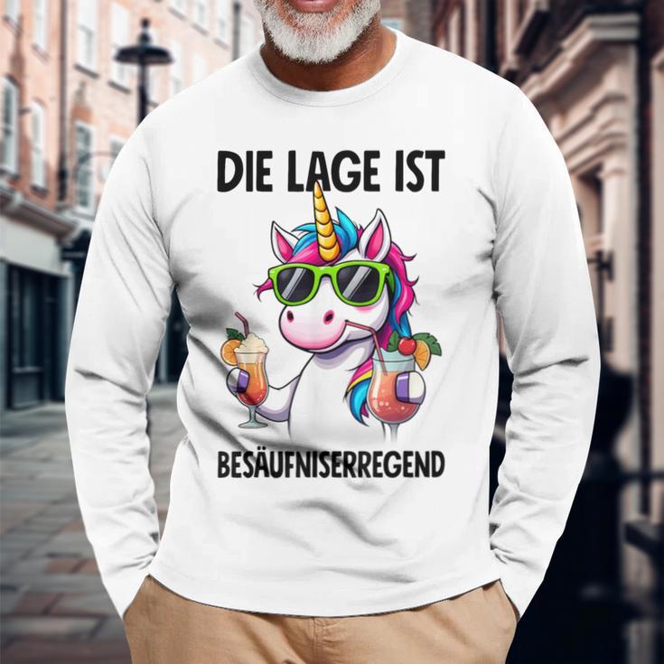 With Unicorn Motif Langarmshirts Geschenke für alte Männer