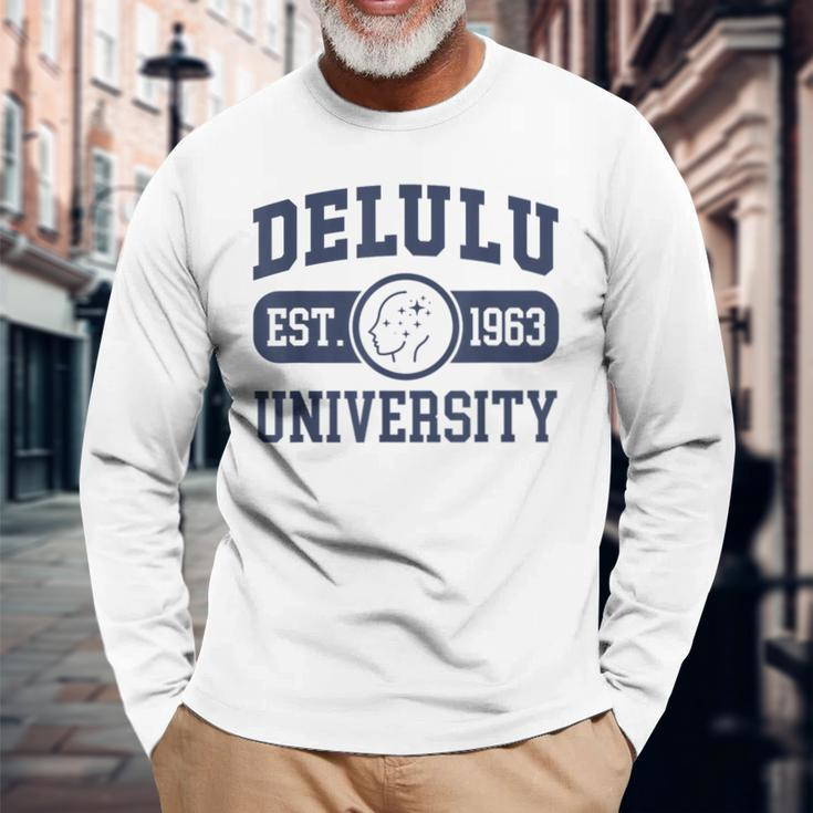 University Delulu Langarmshirts Geschenke für alte Männer