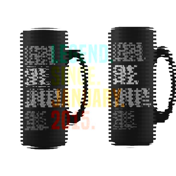 10 Years Old Legend Since January 2015 10Th Birthday Coffee Mug