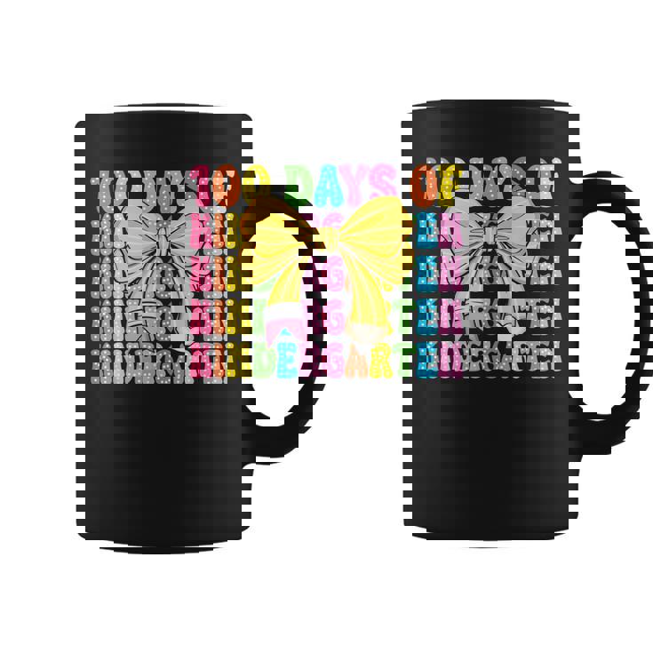 100 Days Of Kindergarten School Teacher Coquette 100Th Day Coffee Mug