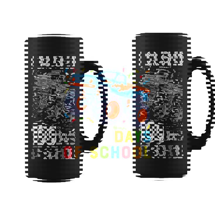 100 Days Of School Truck 100Th Day Of School Boys Coffee Mug