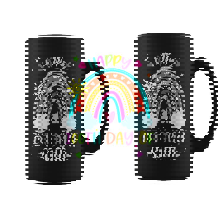 100Th Day Of School Rainbow Happy 100 Days Smarter Teacher Coffee Mug