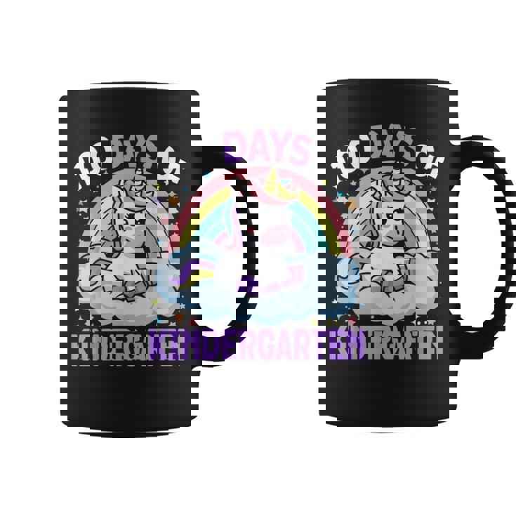 100Th Days Of Kindergarten Unicorn Girls 100 Days Of School Coffee Mug