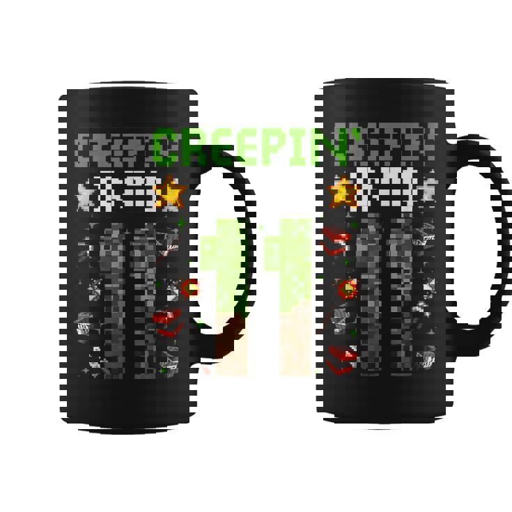 11Th Birthday Gamer Pixel Creepin’ Into 11 Video Game Party Coffee Mug