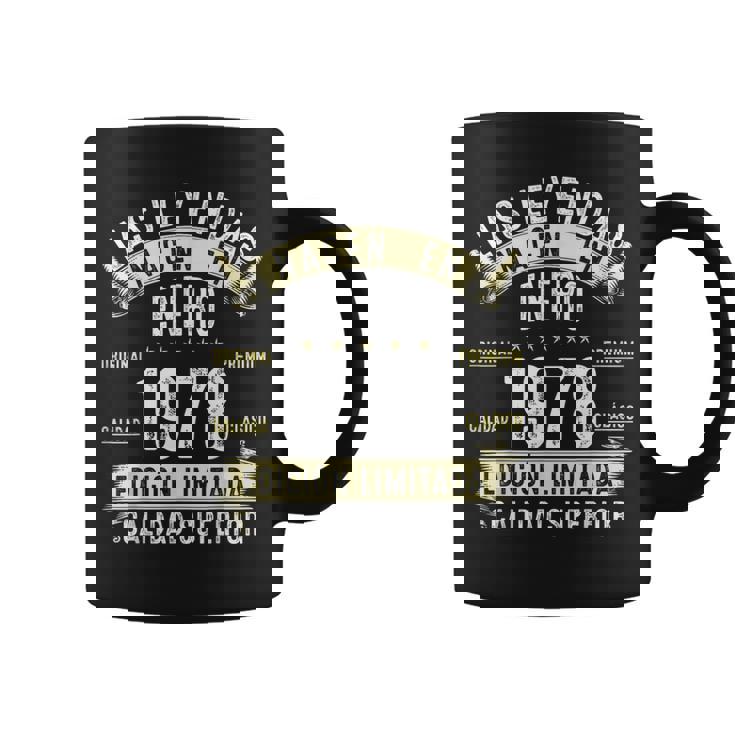 47 Años Cumpleaños Las Leyendas Nacen En Enero De 1978 Taza de café