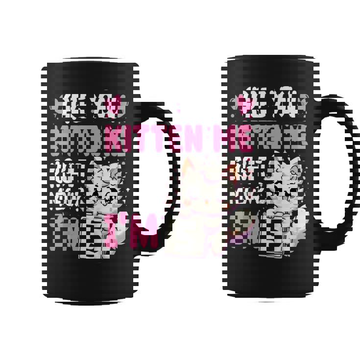 5Th Birthday Girl 5Yr Five 5 Year Old Kitten Cat Bday Coffee Mug