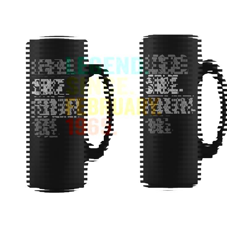 60 Years Old Legend Since February 1965 60Th Birthday Coffee Mug
