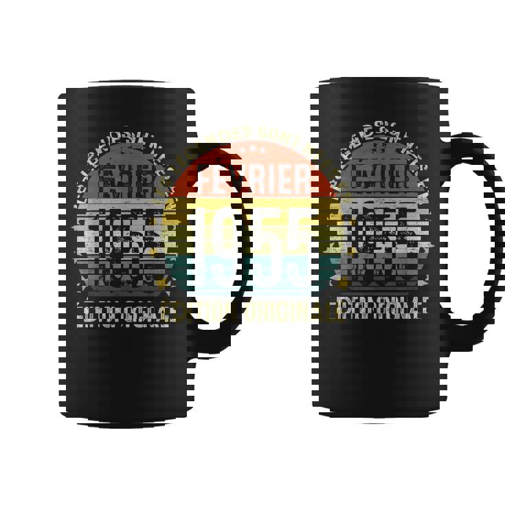 70 Ans Cadeau Homme Les Legendes Sont Nées En Février 1955 Tasse