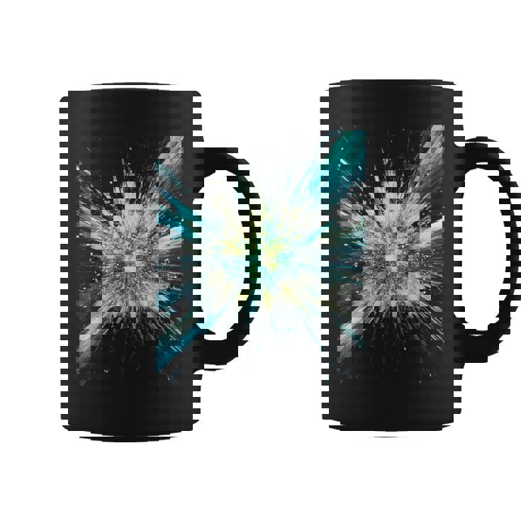 Abstract Space Explosion Art Vibrant Cosmic Burst Supernova Graphic Print Coffee Mug