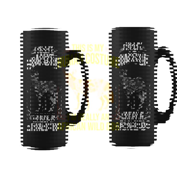 African Wild Dog African Painted Dog Pup Graphic Print Coffee Mug