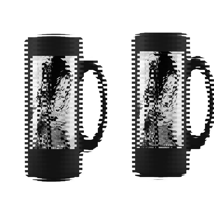 Anime Gothic Girl Aesthetic Soft Grunge Waifu Japanese Otaku Coffee Mug