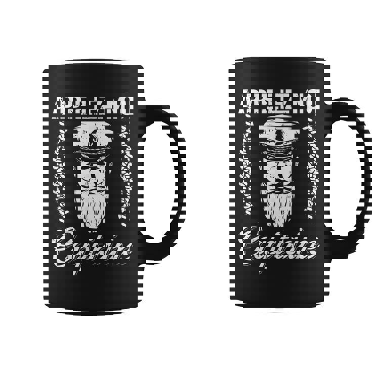 Appelez Moi Capitaine Bateau Mer Barbe Humour Homme Cadeau Tasse