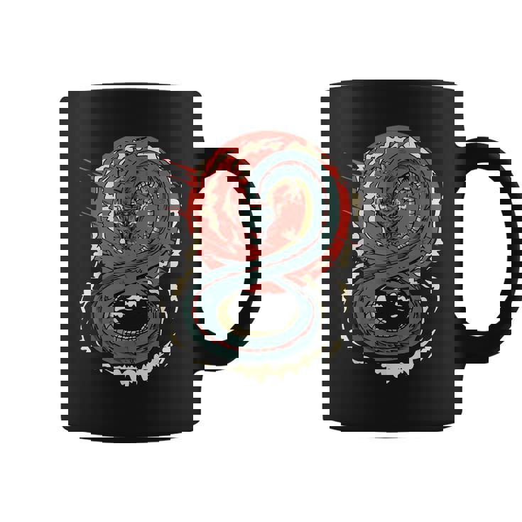 Art Japonais Kanji Dragon Japonais Sun Streetwearintage Rétro Tasse