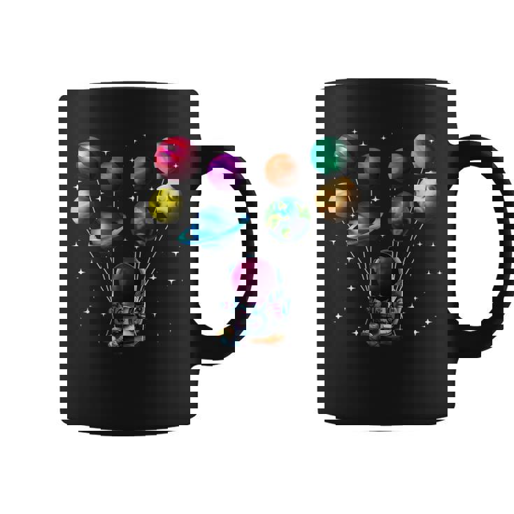 Astronauta Globos Planetasentilador Sistema Solar Taza de café