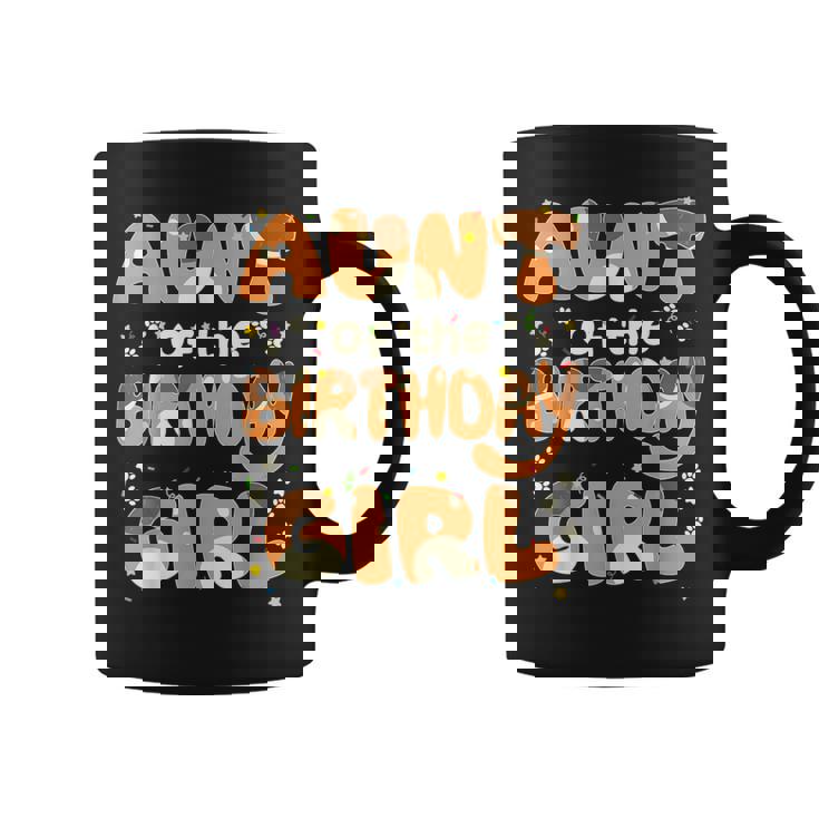 Aunt Of The Birthday Girl Dog Family Party Decorations Coffee Mug